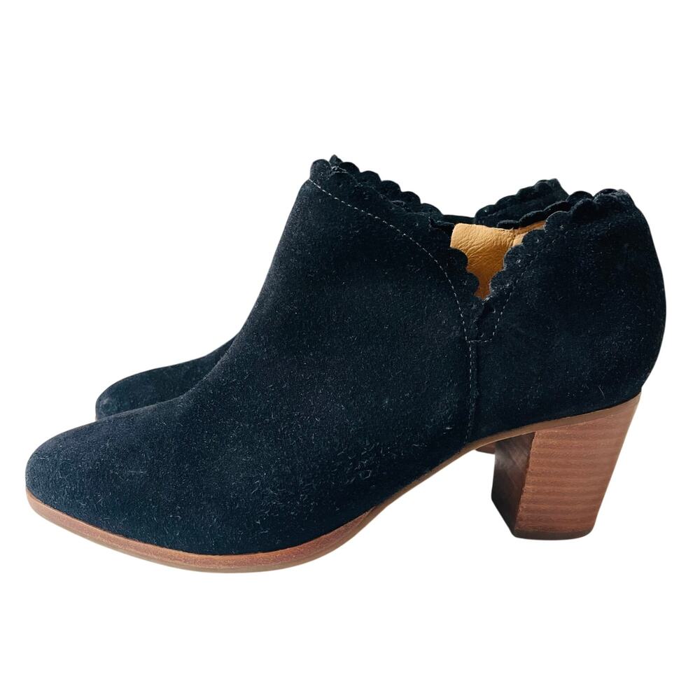 Jack Rogers Marianne Black Suede Booties 7.5